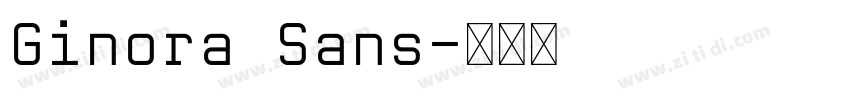Ginóra Sans字体转换